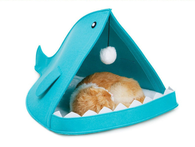 Shark pet cat nest house