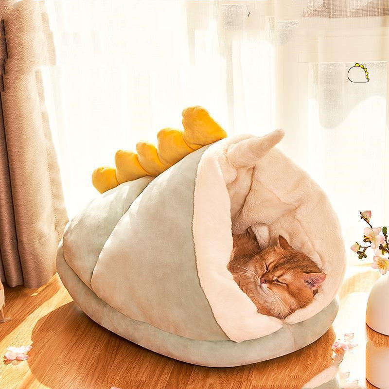 Winter Cat House Kennel Cushion Pet Bed